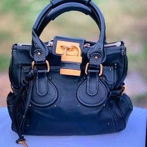 Chloe Paddington Leather Padlock Shoulder Bag
